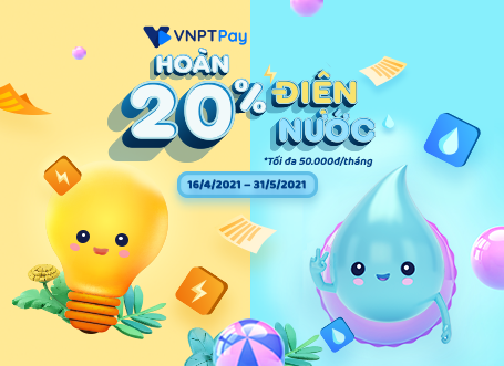 Xài Điện, Nước thả ga – ưu đãi 20% quá đã